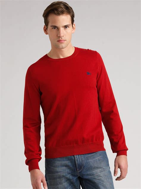 burberry sweater red black|Burberry men's sweater on sale.